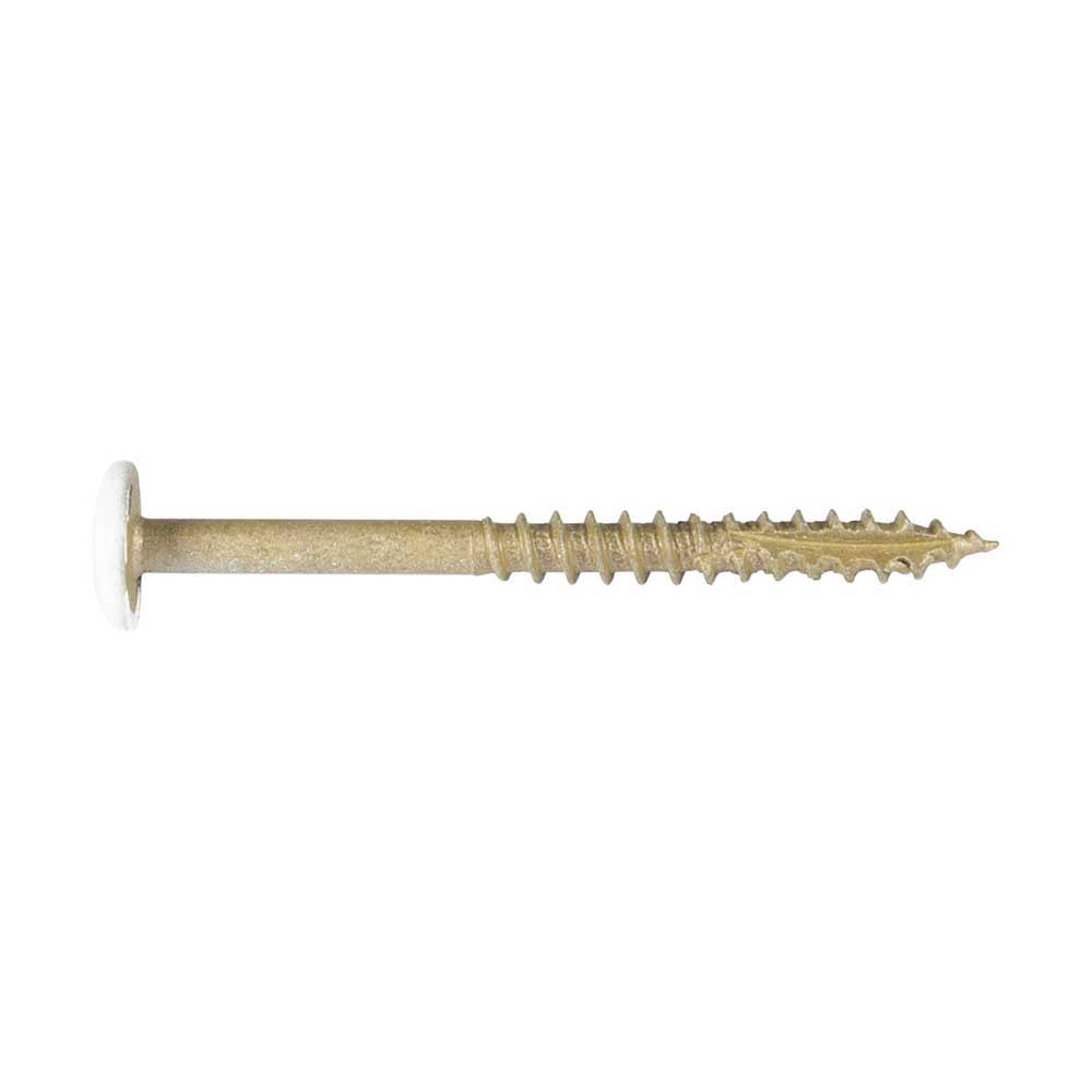 #10 x 3x22 Exterior White Head Cabinet Screws Star Drive S2315
