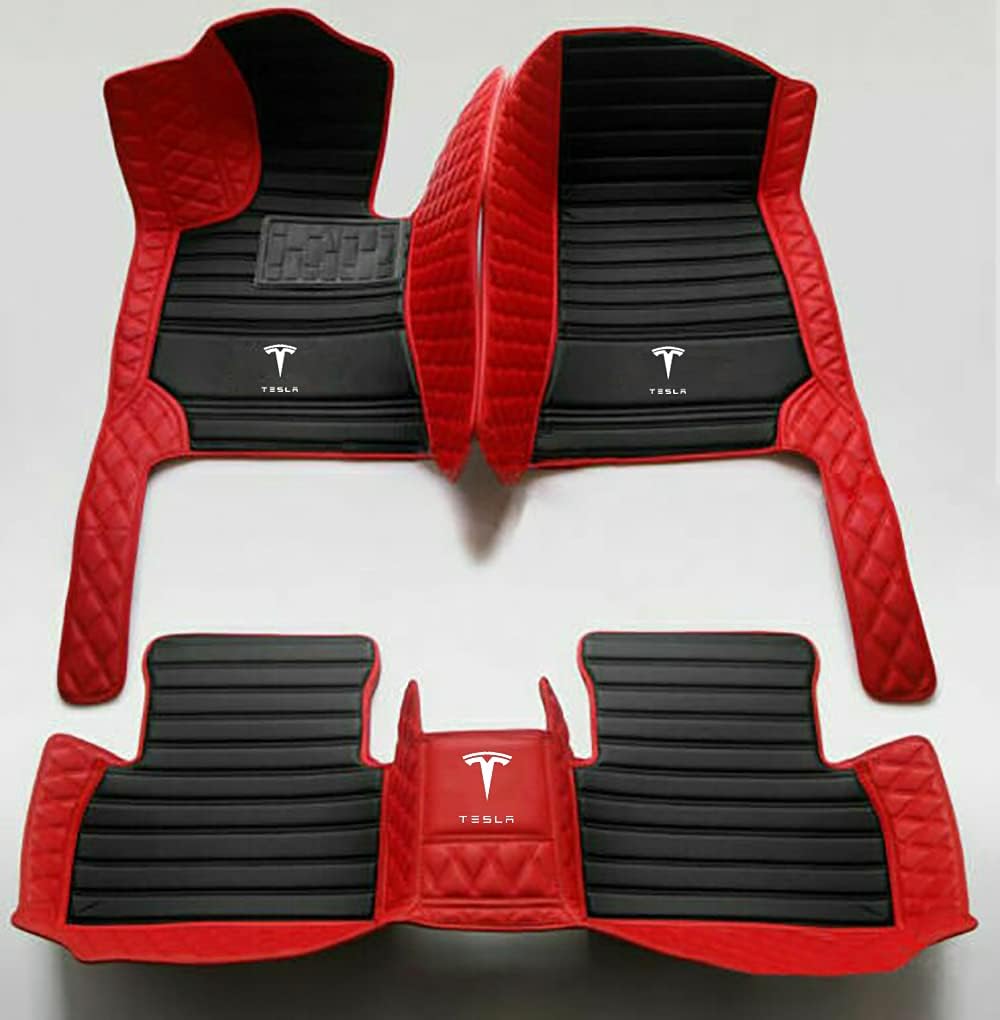 Waterproof Non-Slip All Weather Leather Car Floor Mat Pack of 2 Q443555