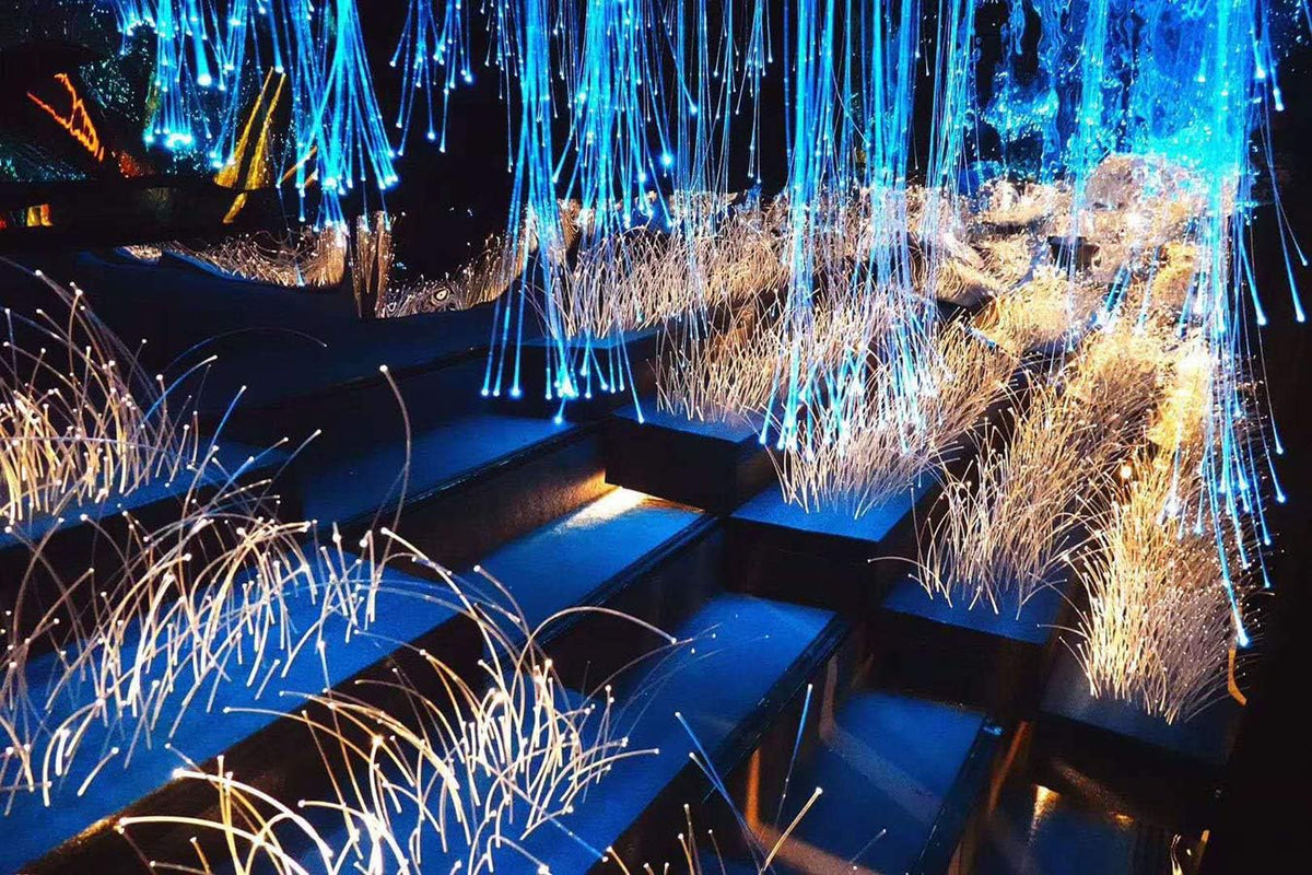 Bluetooth Fiber Optic Star Ceiling Light Kit Mixed 375pcs 9.8ft Strands H6122