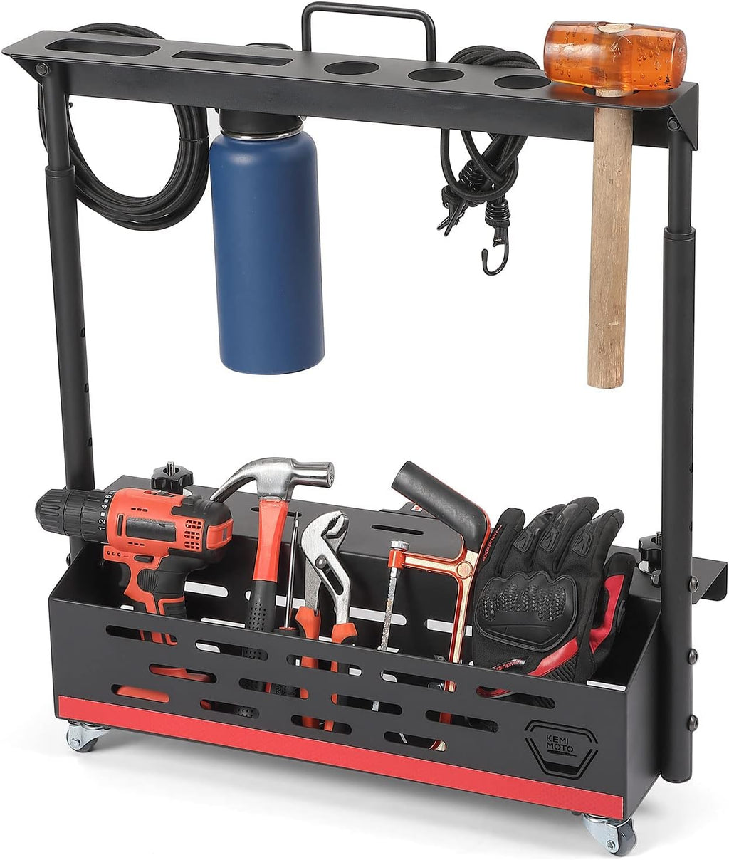 Aluminum Bed Storage Rack with Wheels B5739
