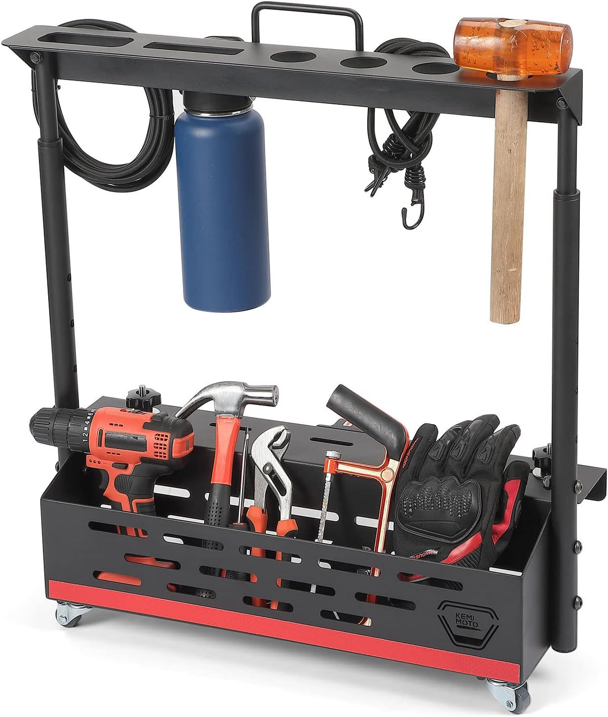 Aluminum Bed Storage Rack with Wheels B5739