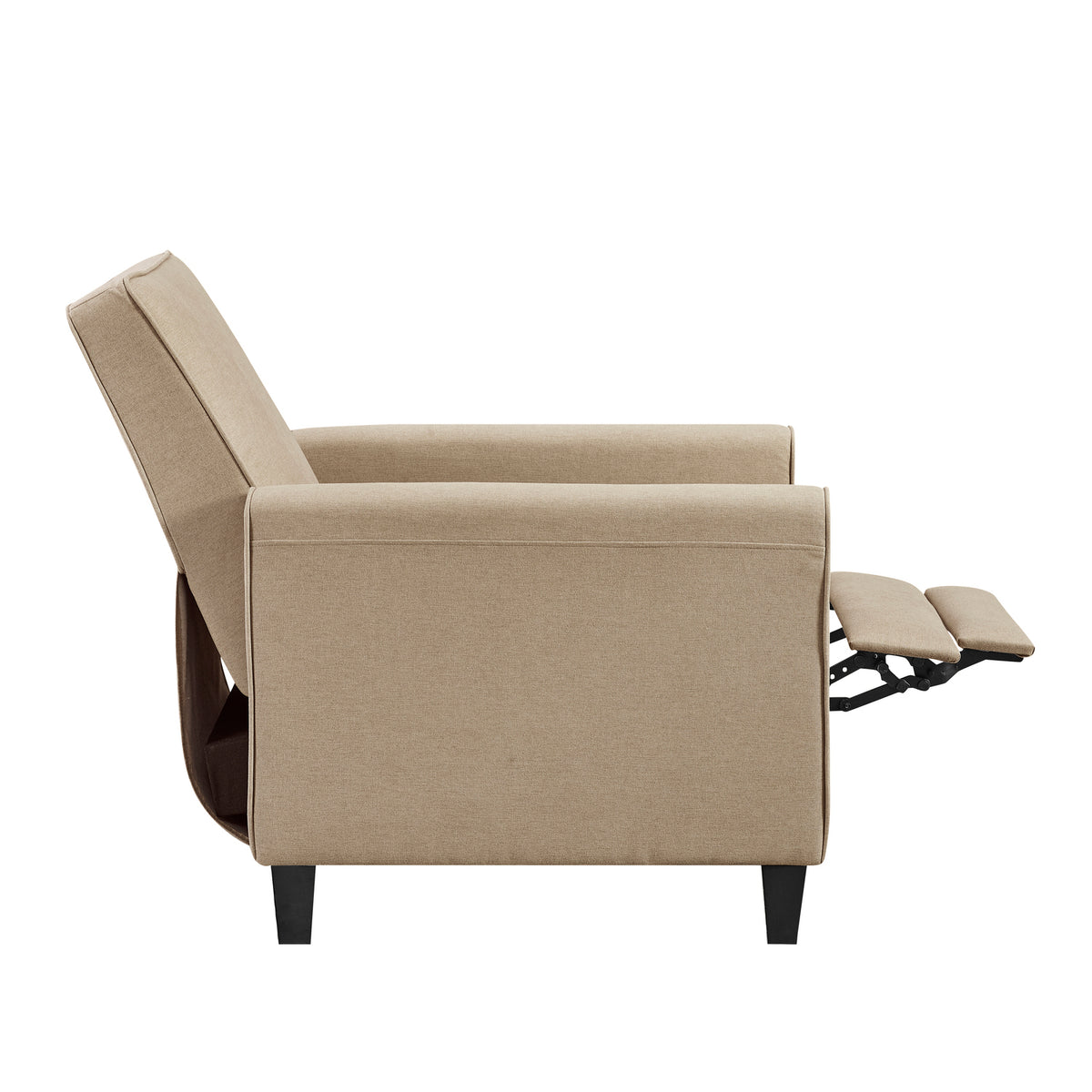 Mocha Linen Upholstered Club Chair Set of 2 O923383