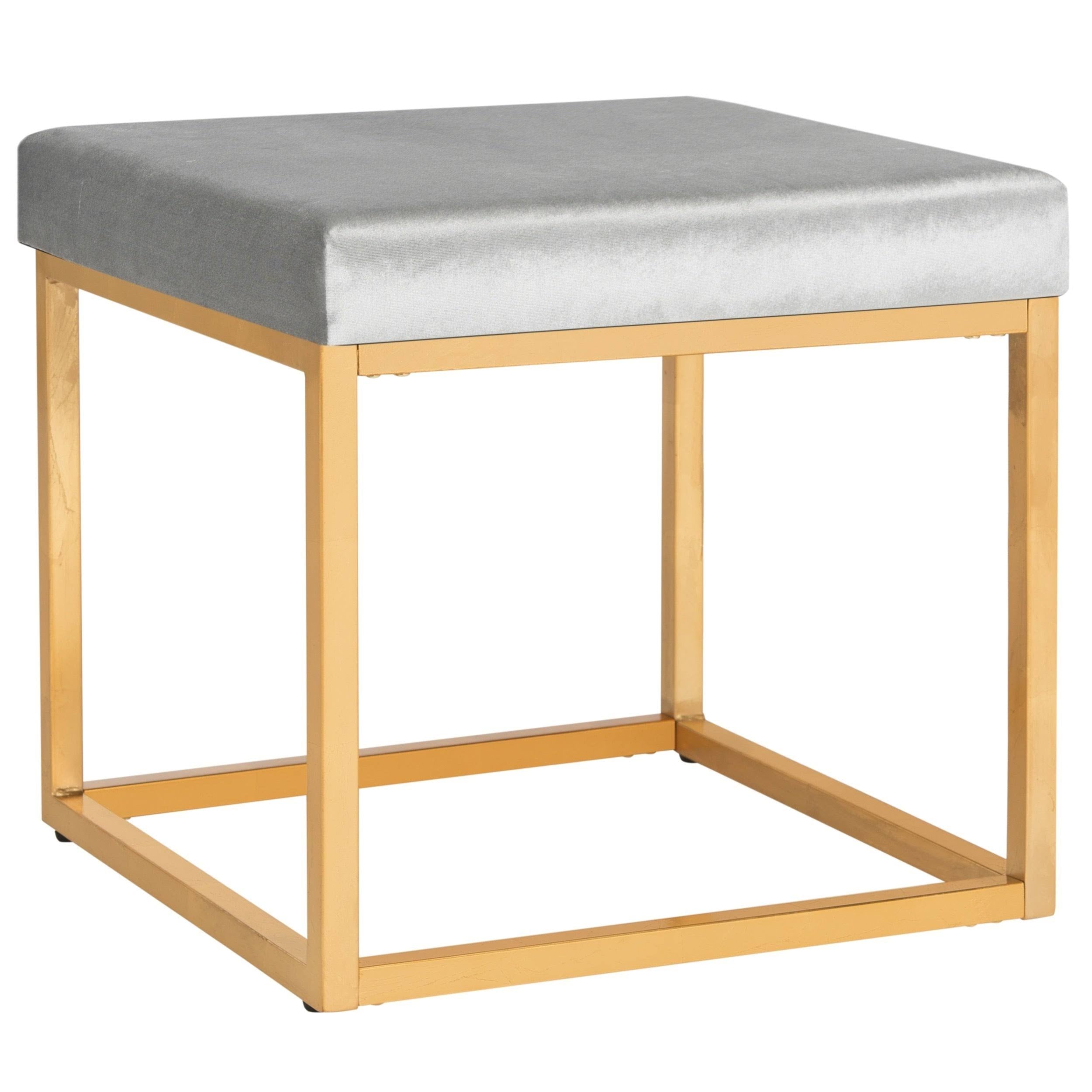 Velvet Square Ottoman N2131