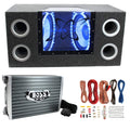 12x22 1200W Car Audio Subwoofer with Box and 1500W Mono Amp with Amp Kit W489810