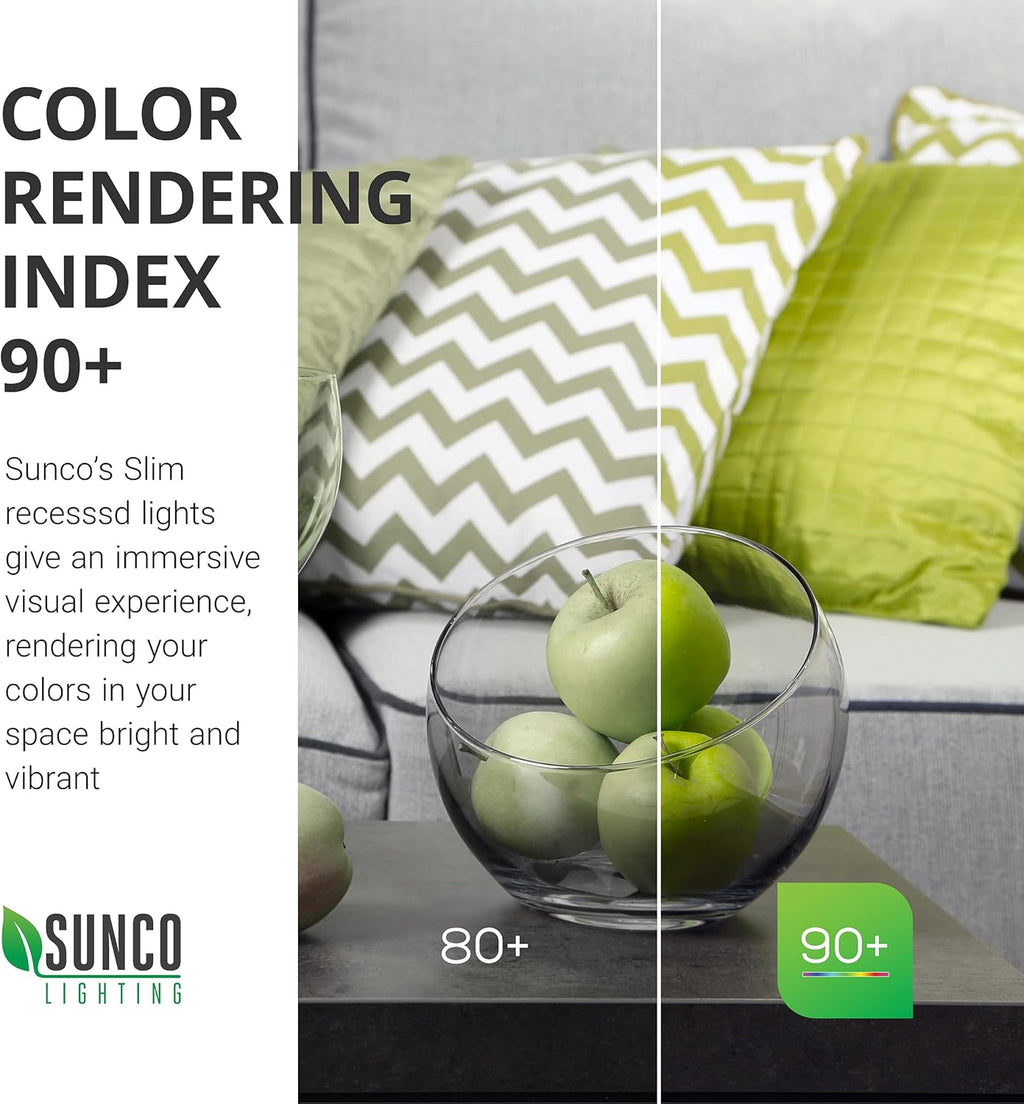 6 Pack 3 Inch Adjustable Color CCT Recessed LED Light N2878