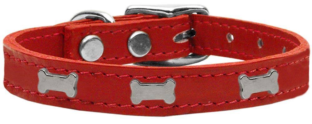 Purple Genuine Leather Dog Collar W41280