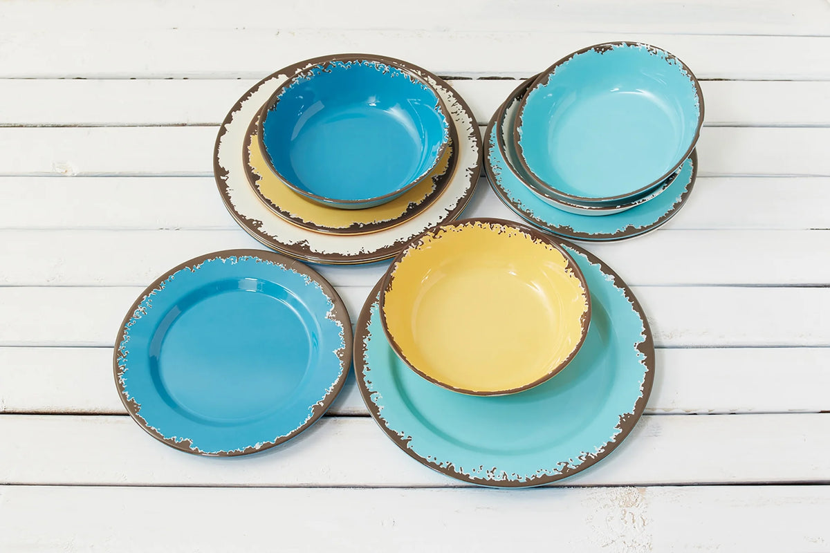 12-Piece Melamine Dinnerware Set S1478