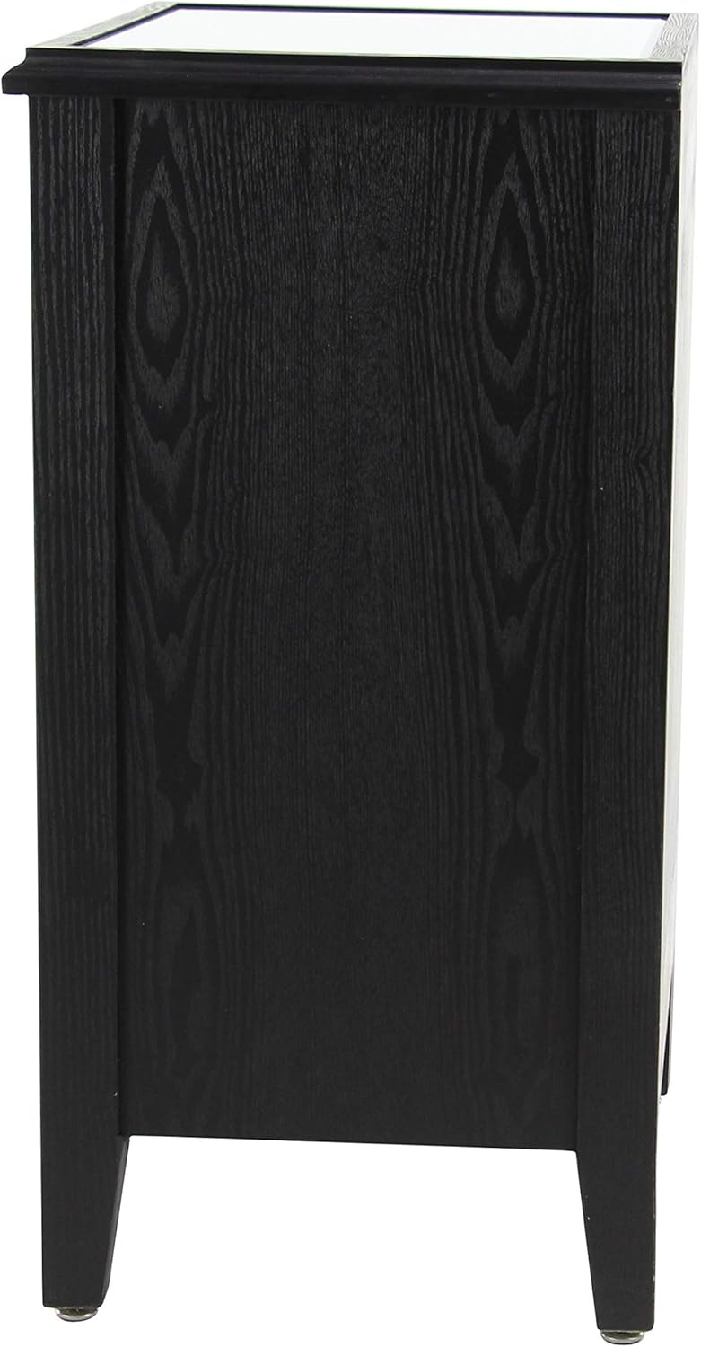 Black Wood and Metal Side Cabinet G723177