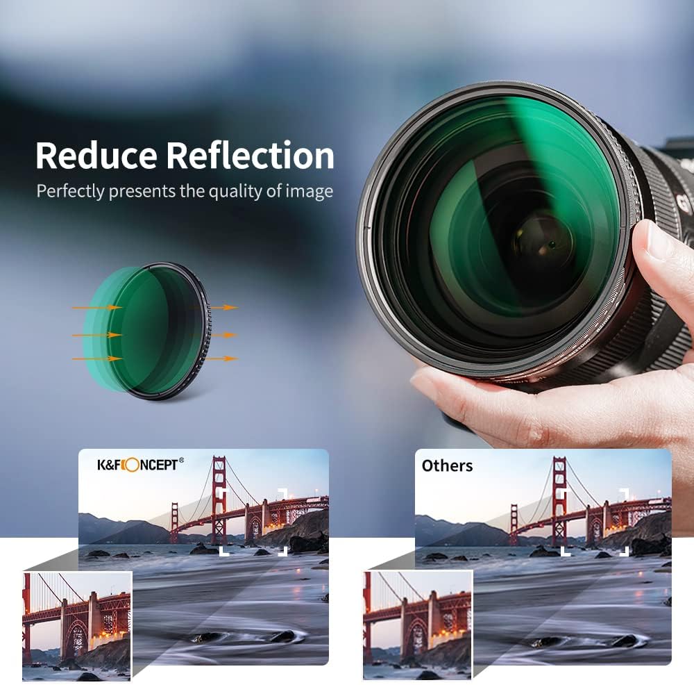 52mm Variable ND3-ND1000 Neutral Density Lens Filter G7152
