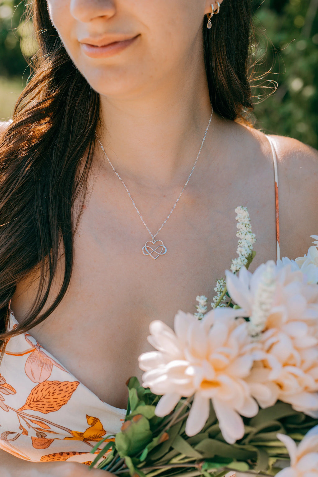 Sterling Silver Heart Necklace A722569