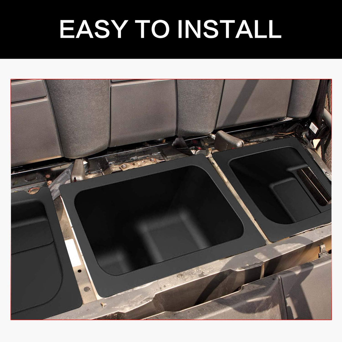3PCS Black Under Seat Storage Bin Set N55920