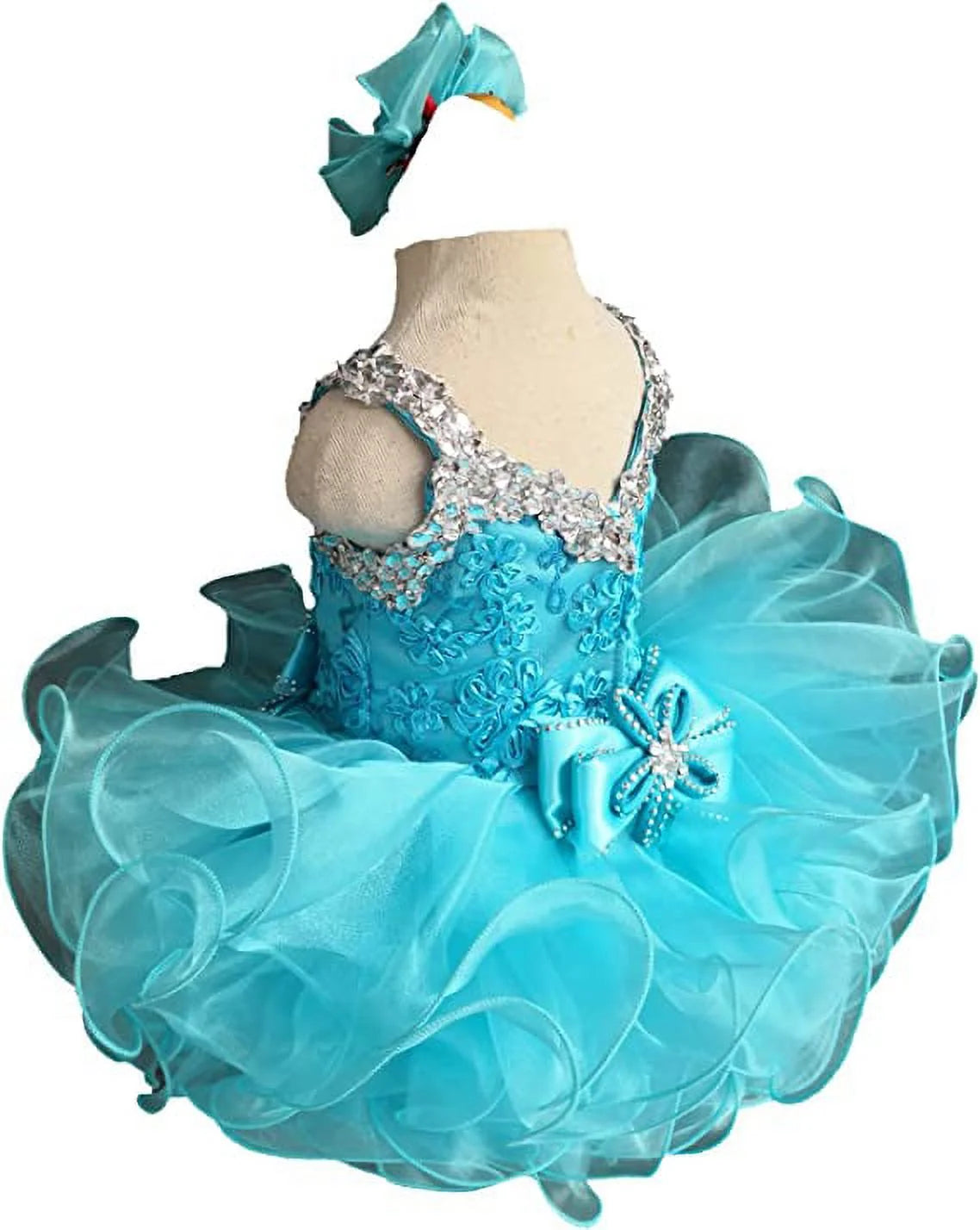 Blue Baby Girl's Pageant Dress Size 9-12M Z37018