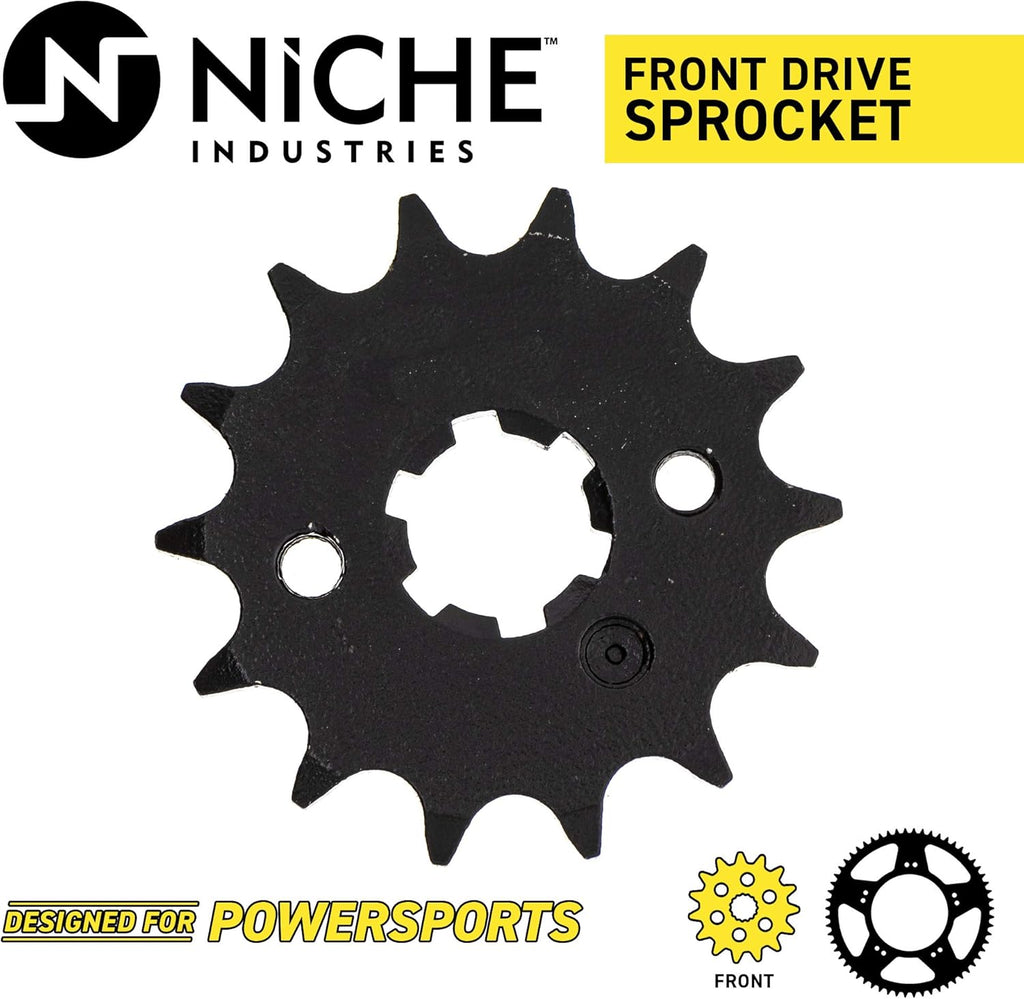 Drive Sprocket Chain Combo Front 14 Rear 49 Tooth 428HZ Standard 120 Links Pack of 2 S953838