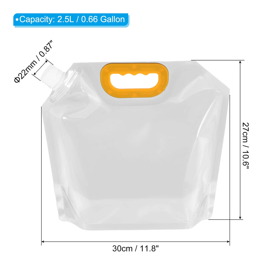 4Pack Clear Collapsible Water Container Bag Q135904