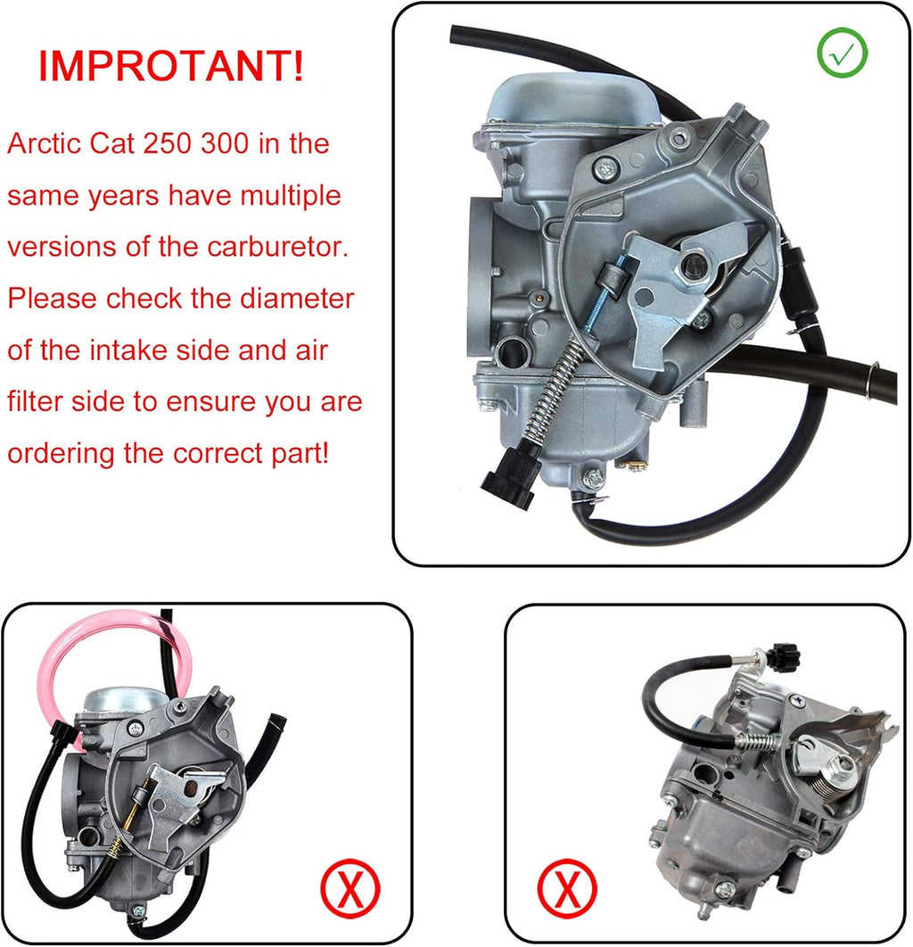 Carburetor Pack of 2 for Arctic Cat 250 300 2x4 4x4 X56905