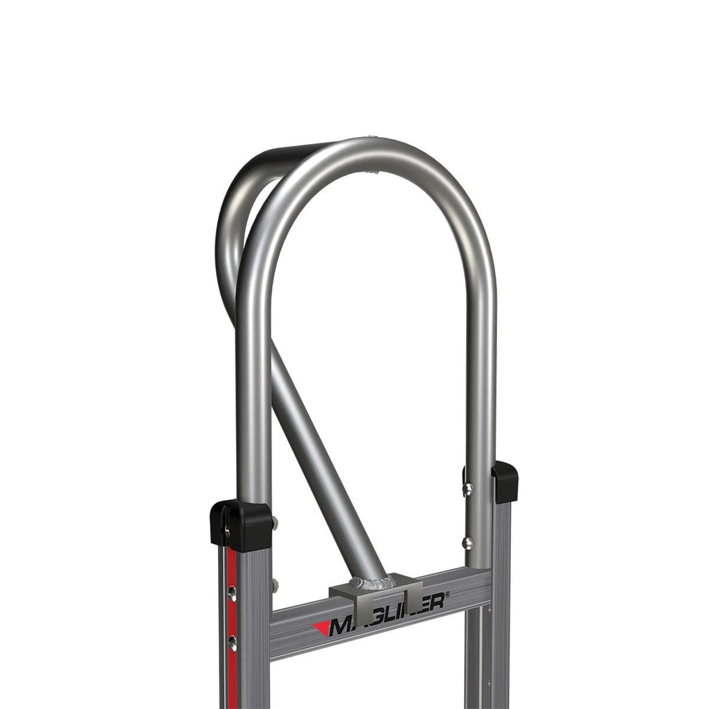 Aluminum Hand Truck with Vertical Loop Handle, 500 lb Capacity U734028