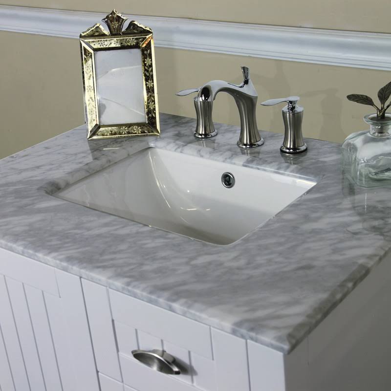 29 in. White Single Sink Vanity Cabinet Q483