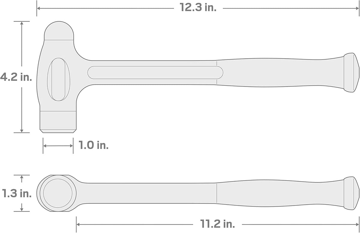 26 oz. Ball Peen Dead Blow Hammer, Pack of 2 S756