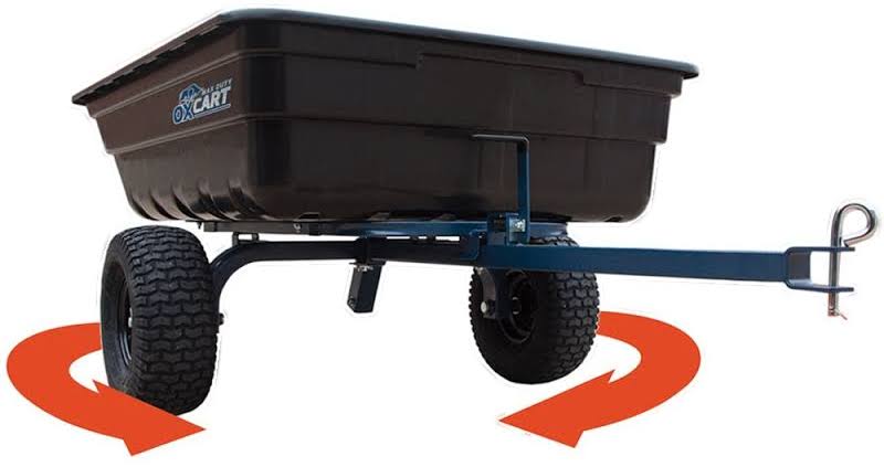 Hydraulic-Assisted 12 Cubic Foot Poly Dump Cart K556