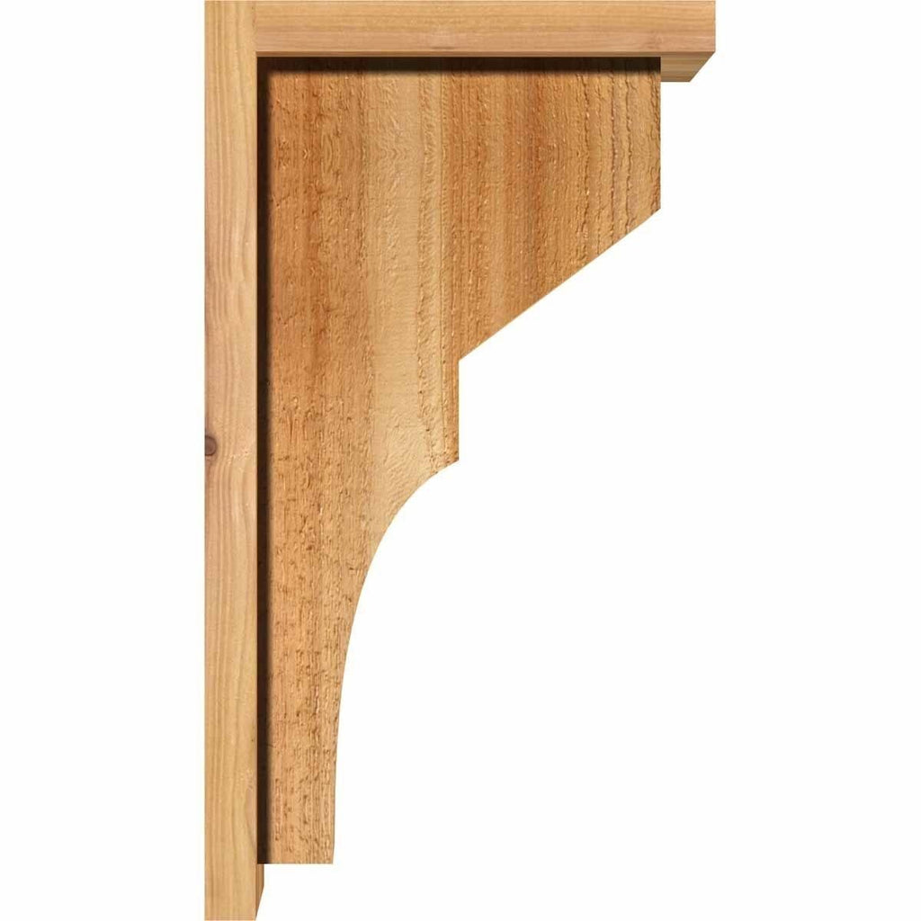 Monterey Rough Sawn Corbel with Backplate, Western Red Cedar K64255