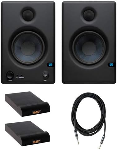 4.5" 2-Way Nearfield Monitors (Pair) with Isolation Pad & 10-Feet Instrument Cable V18546