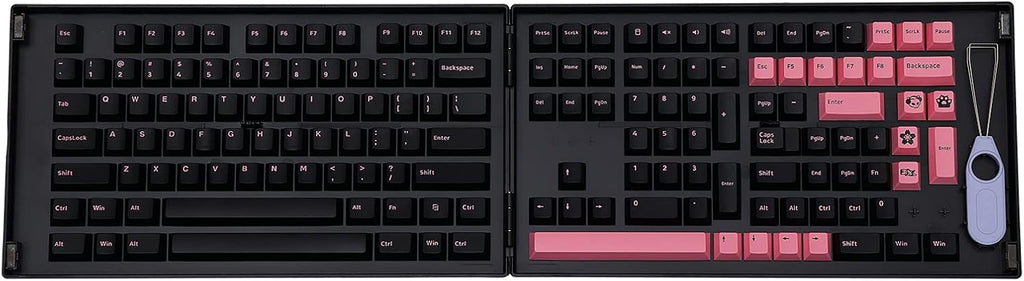 157 Keys Double-Shot PBT Cherry Profile Full Keycaps Set with Storage Box B34523