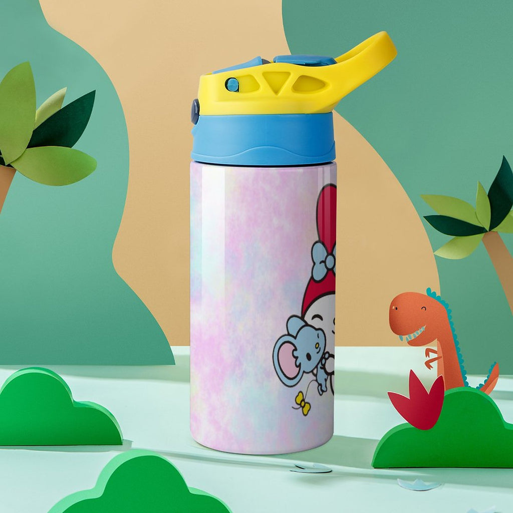 Stainless Steel Vacuum Insulated Water Bottle With Straw P58191