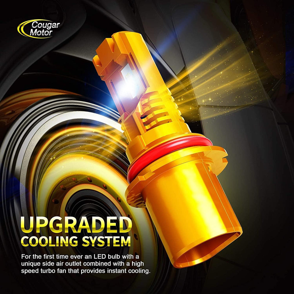 9007 LED Bulb HB5 12000LM 6500K Cool White Pack of 2 U805