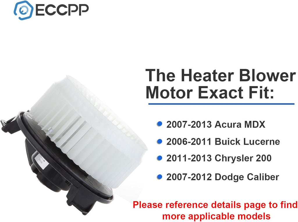 HVAC Plastic Heater Blower Motor with Fan Cage Replacement Pack of 2 I95391