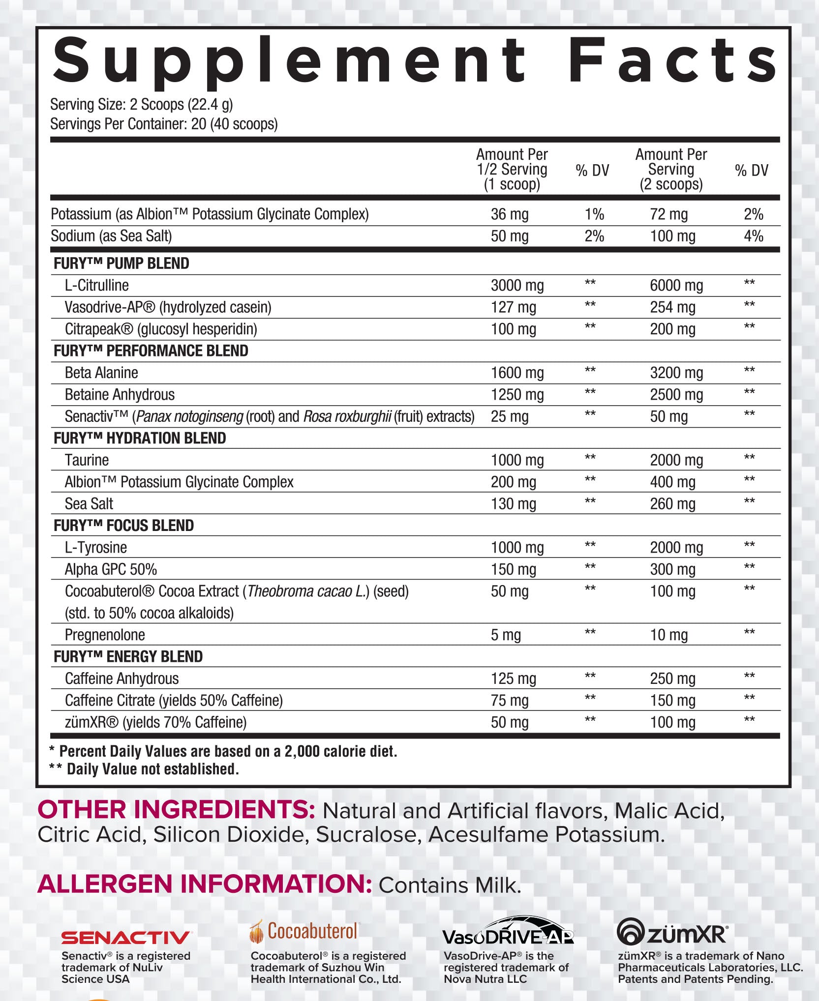 Pre-Workout (20 Servings / 15.8 Oz.) E642766