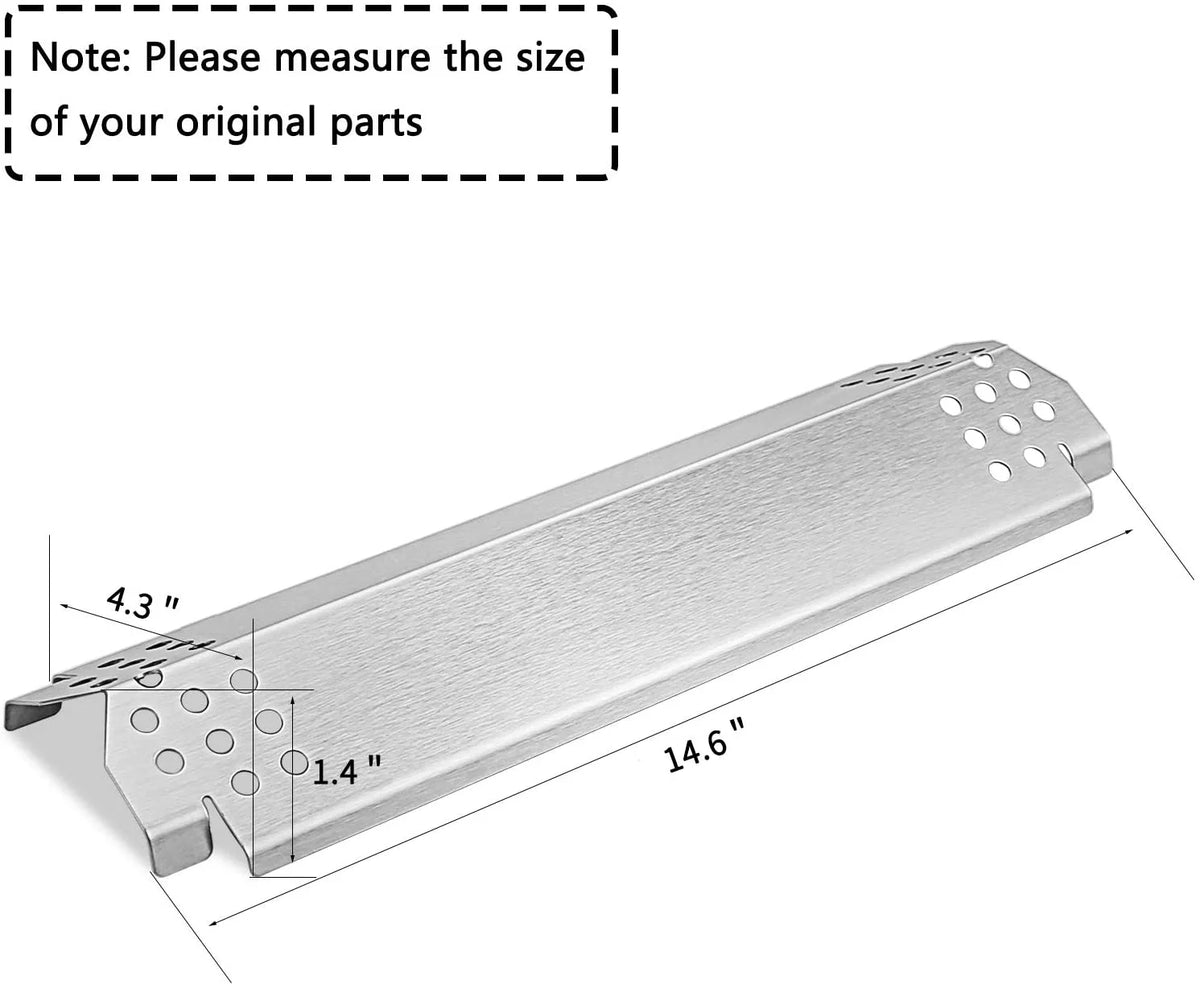 6-Pack Flame Tamers & Grill Burners Replacement for 6 Burner Gas Grills W2151