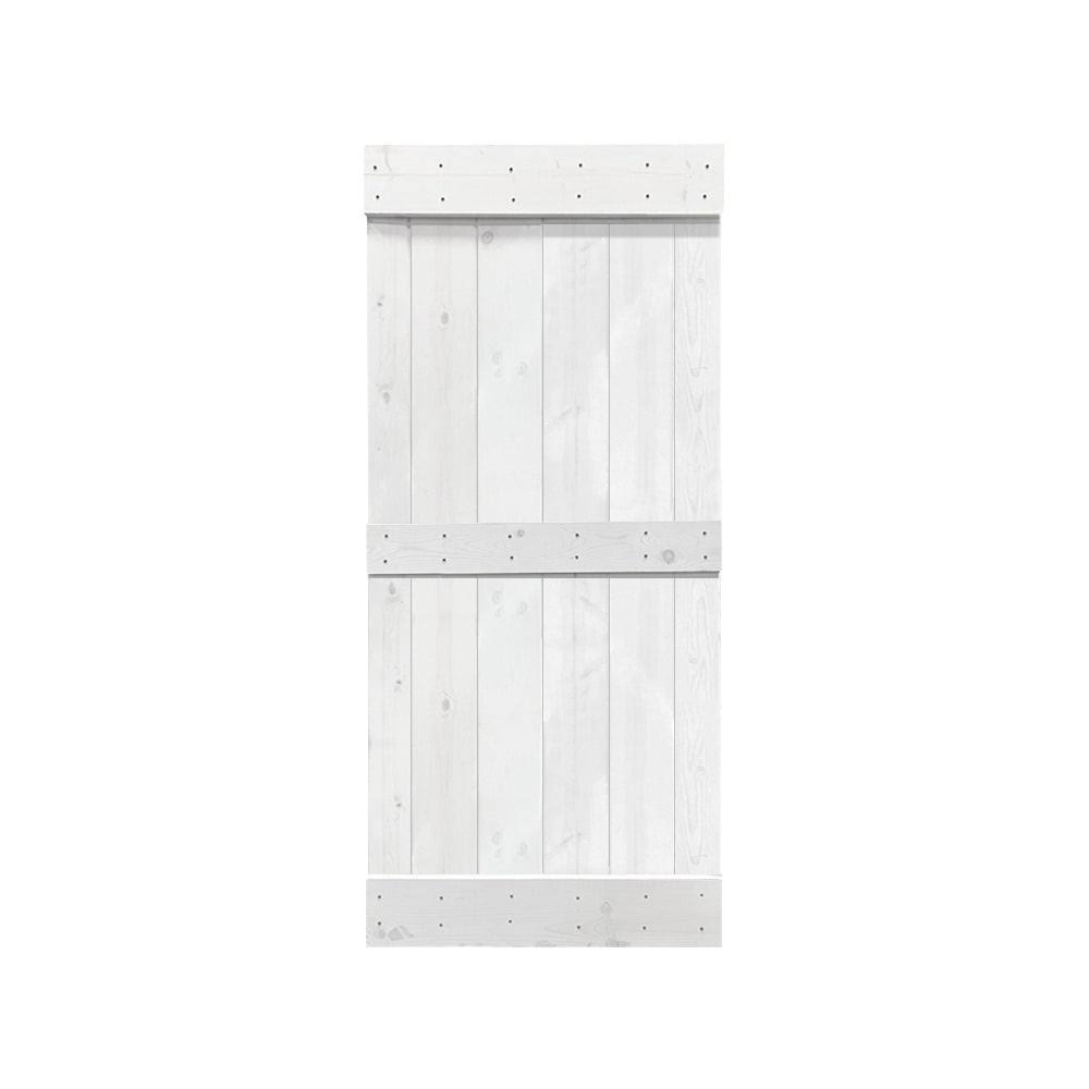 Charcoal Black Solid Wood Interior Sliding Barn Door 38 x 84 D367