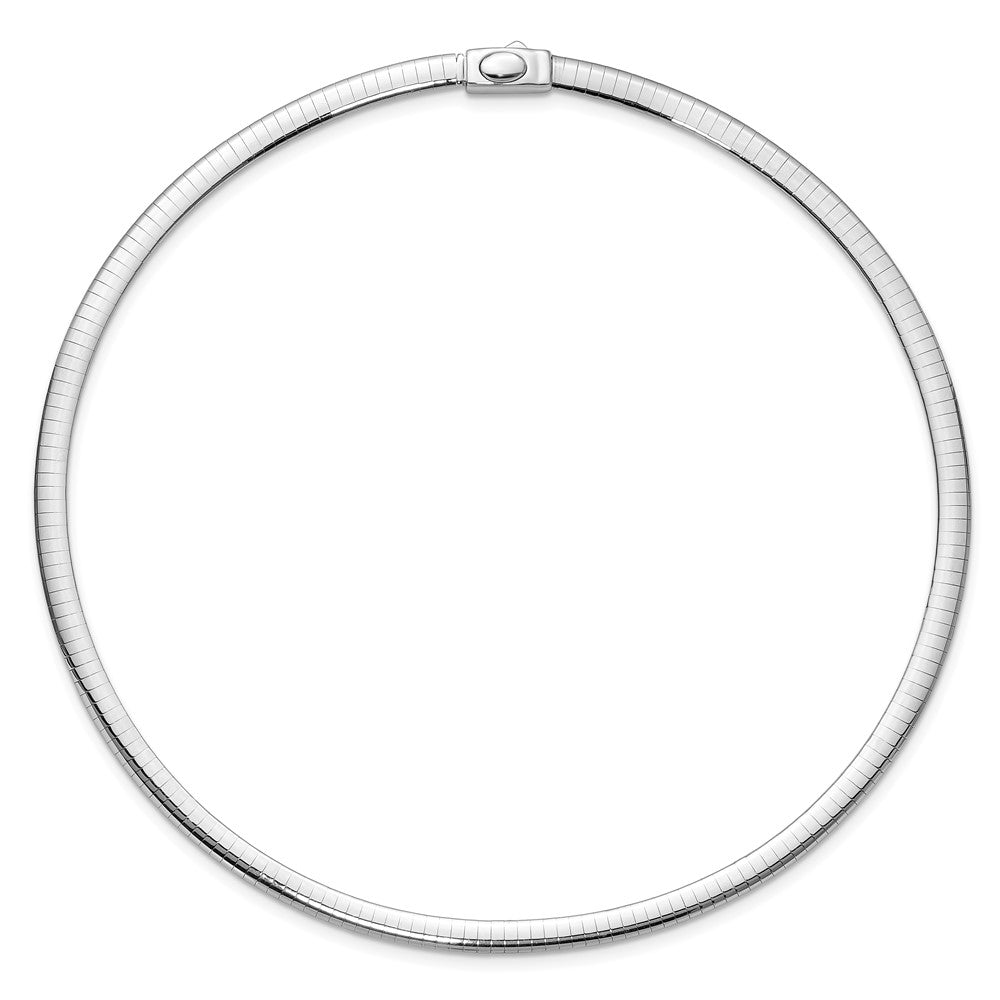 Reversible White & Yellow Domed Omega Necklace X768398