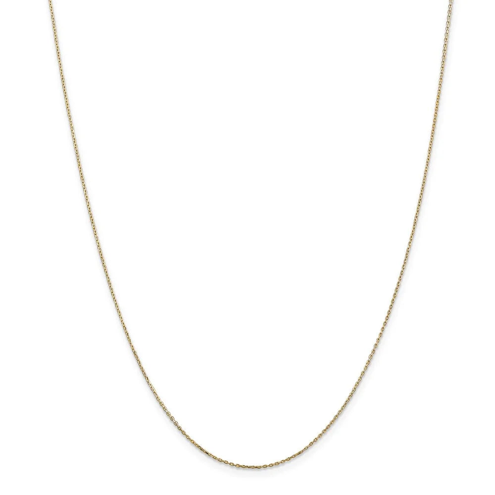 14k Yellow Gold Small Initial N Necklace, 16 Inch F16347