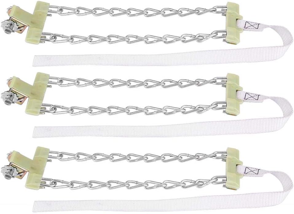 3pcs Clip-on Steel Tire Snow Chain (Large) X90989