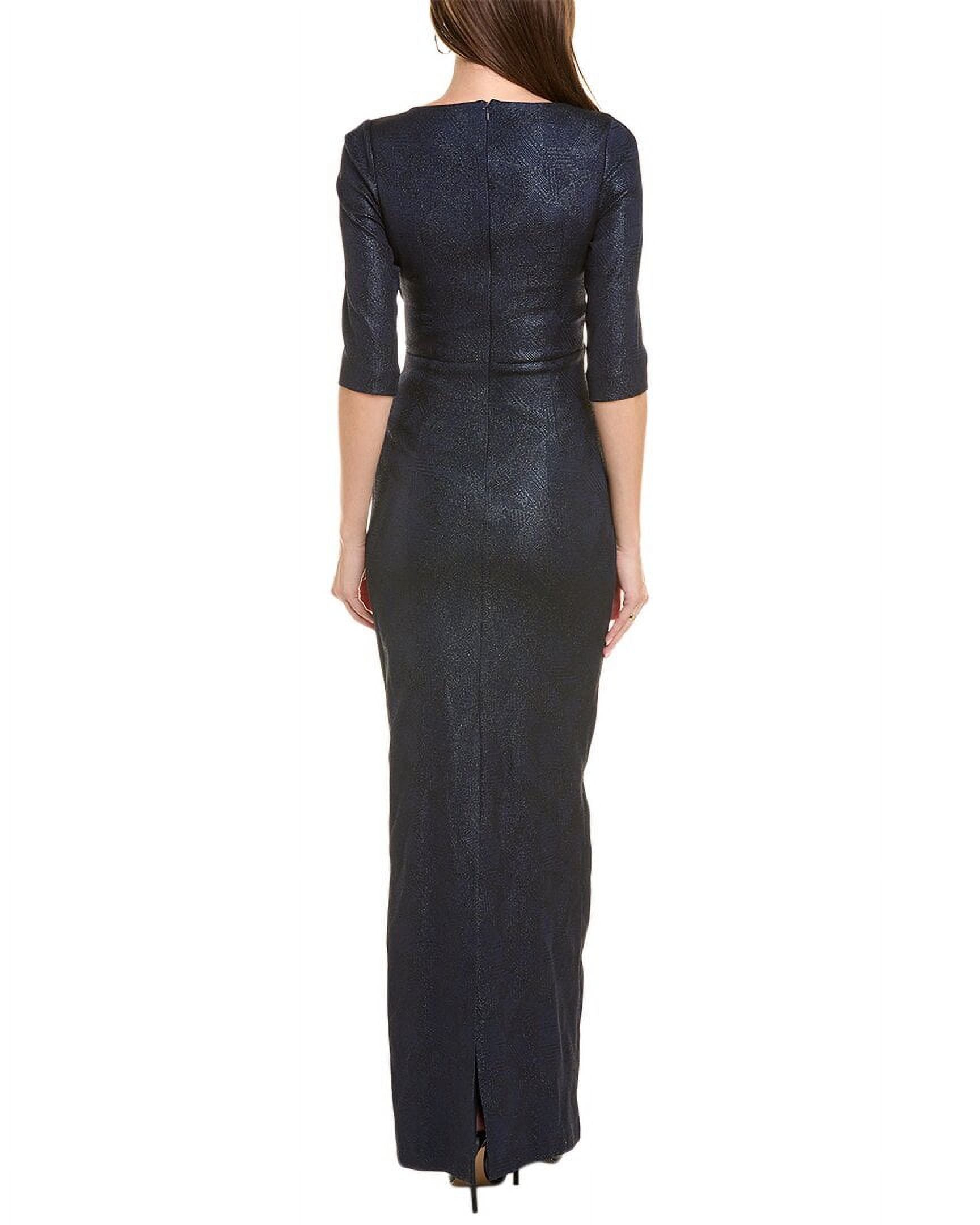Blue Jacquard Gown G6893