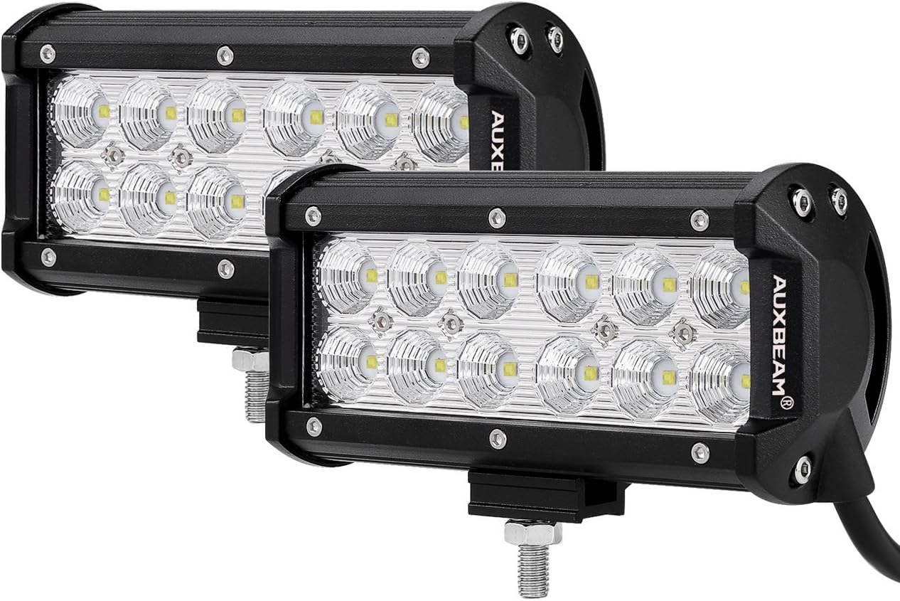 LED Light Bar 7Inch 36W Flood LED Work Lights Waterproof (2 PCS) O850