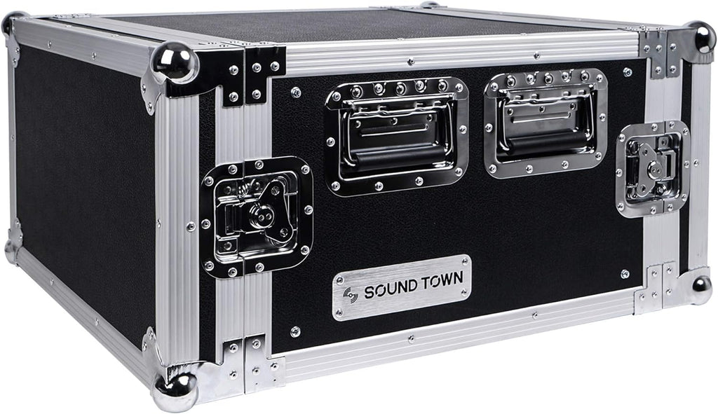 6U PA/DJ Rack Case with 17" Depth Plywood Metal Ball Corners N689466