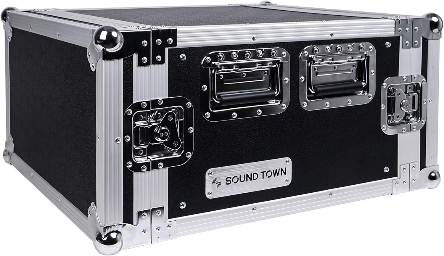 6U PA/DJ Rack Case with 17" Depth Plywood Metal Ball Corners N689466