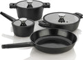7 Piece Nonstick Ceramic Cookware Set with Detachable Handles W492