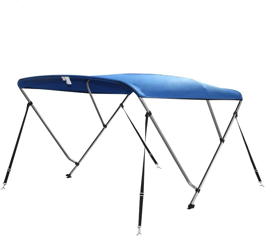 3 Bow Bimini Boat Top with Mounting Hardware, Storage Boot 36in Height Q708