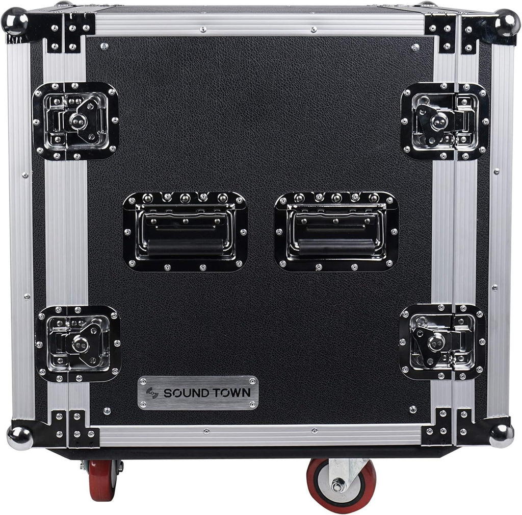 6U PA/DJ Rack Case with 17" Depth Plywood Metal Ball Corners N689466