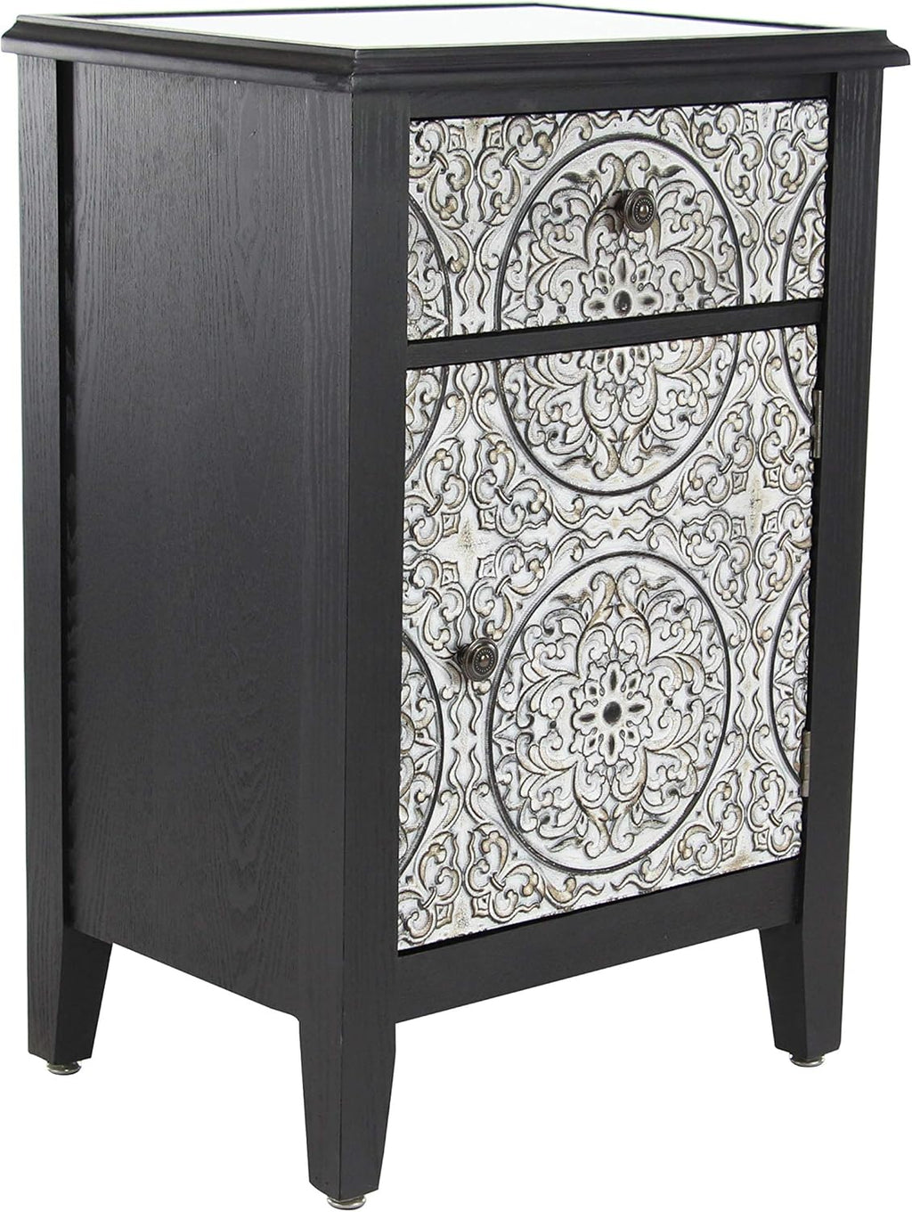 Black Wood and Metal Side Cabinet G723177