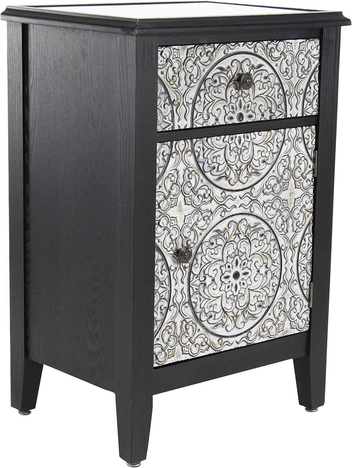 Black Wood and Metal Side Cabinet G723177