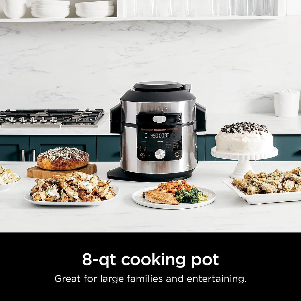 Navy Blue 8 Qt. Pressure Cooker Steam Fryer K2274