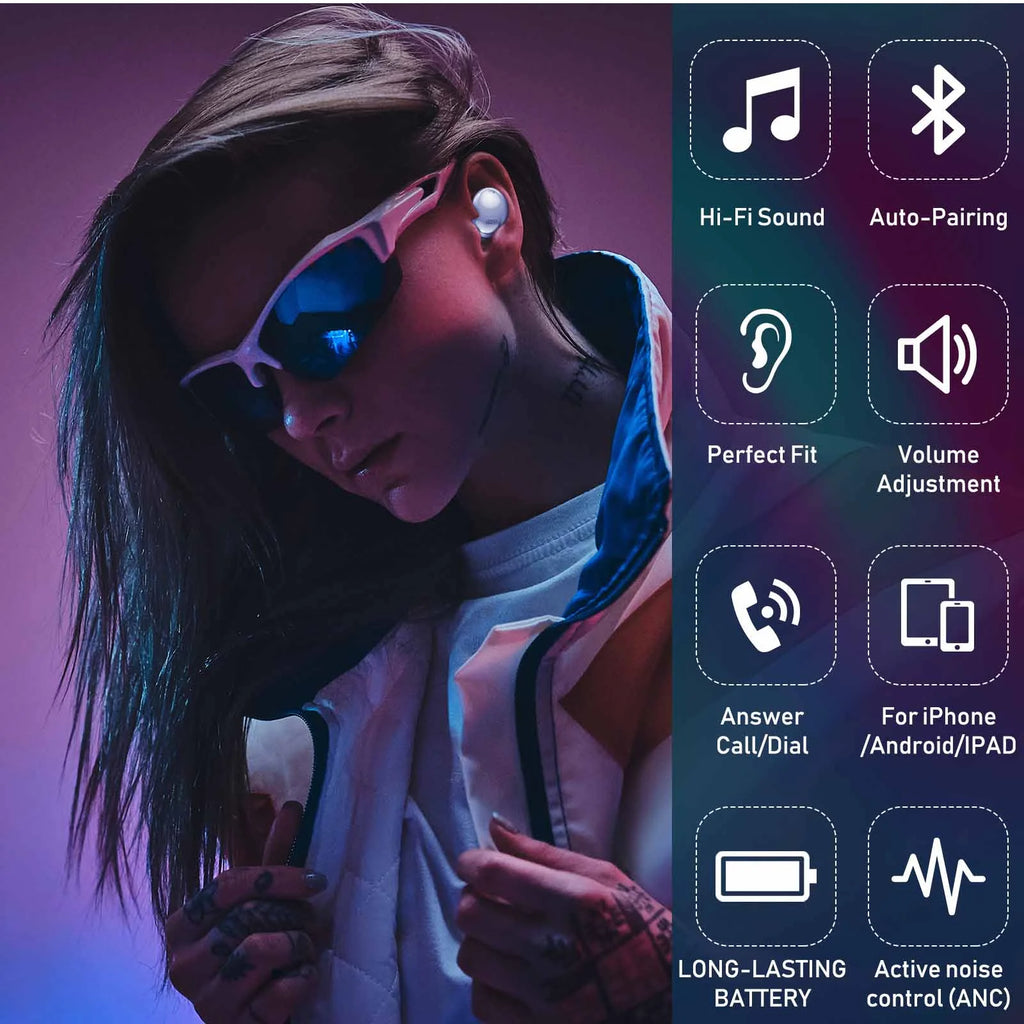 Purple True Wireless Earbuds with Active Noise Cancelling U20677