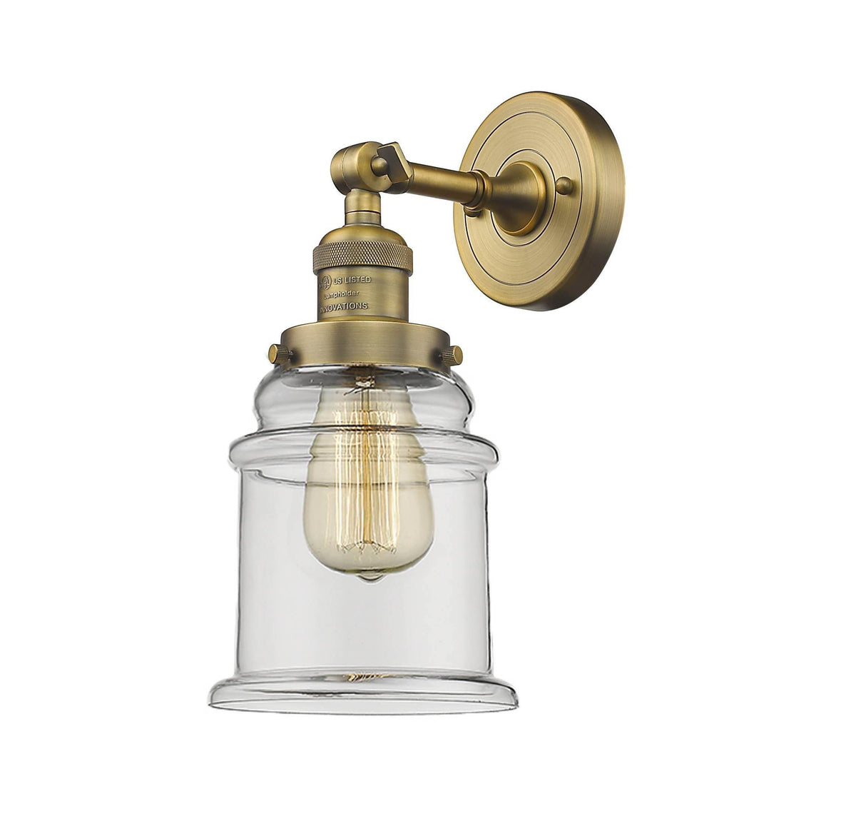 1 Light LED Sconce (Brass) F1871