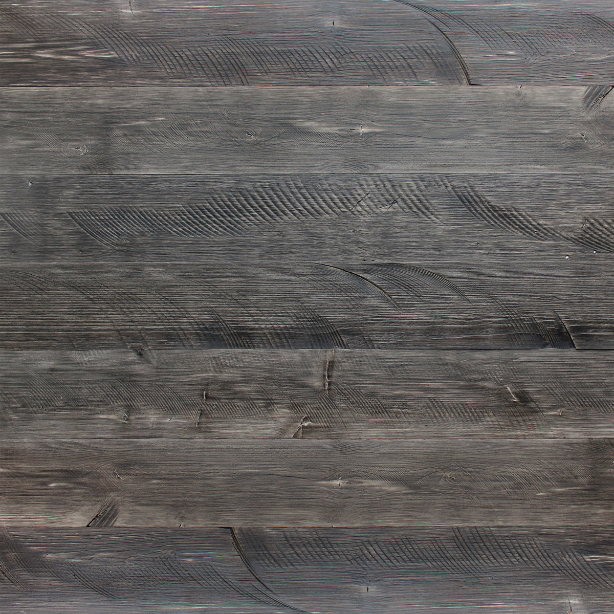 Self-Adhesive Distressed Real Wood Plank Dark Grey A343717