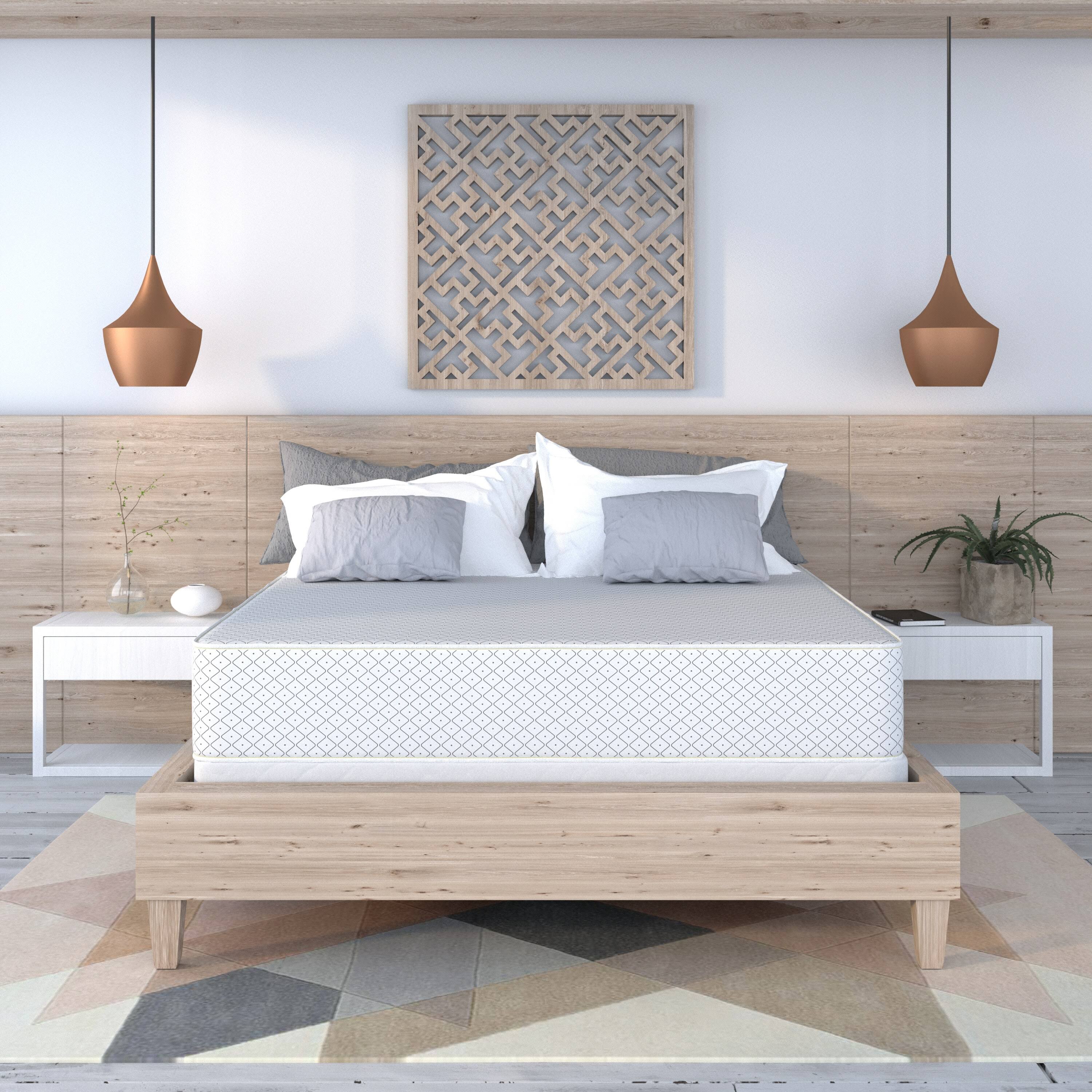 Firm 10-Inch King Size Foam Mattress and Foundation Set U776248