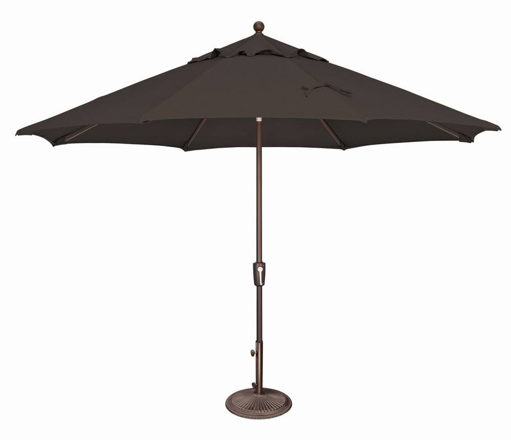 Black Octagon Push Button Tilt Market Umbrella K11658